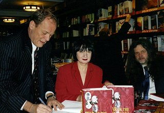Stephen, Lynn and Clive at a book signing in Harrod’s.